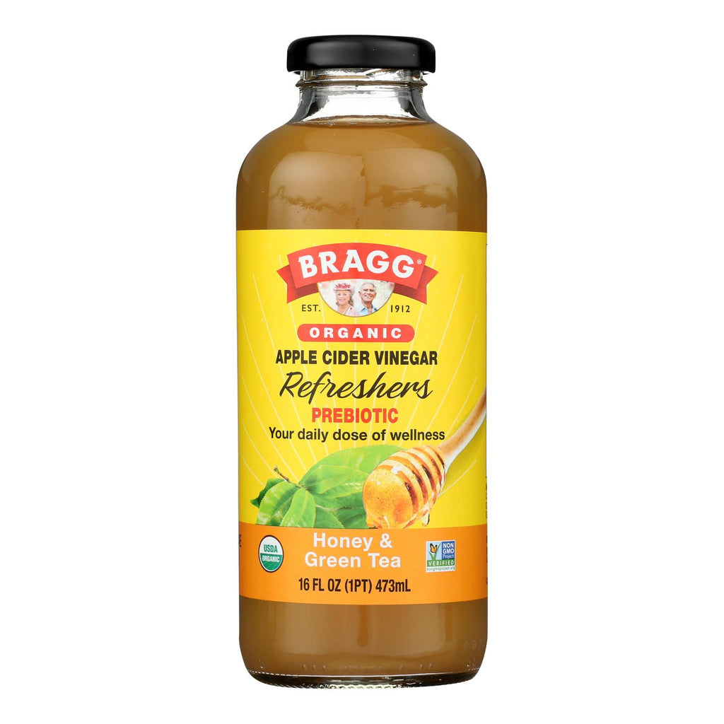 Bragg - Apple Cider Vinegar Honey Green Tea Refresh - Case Of 12-16 Fz - Lakehouse Foods
