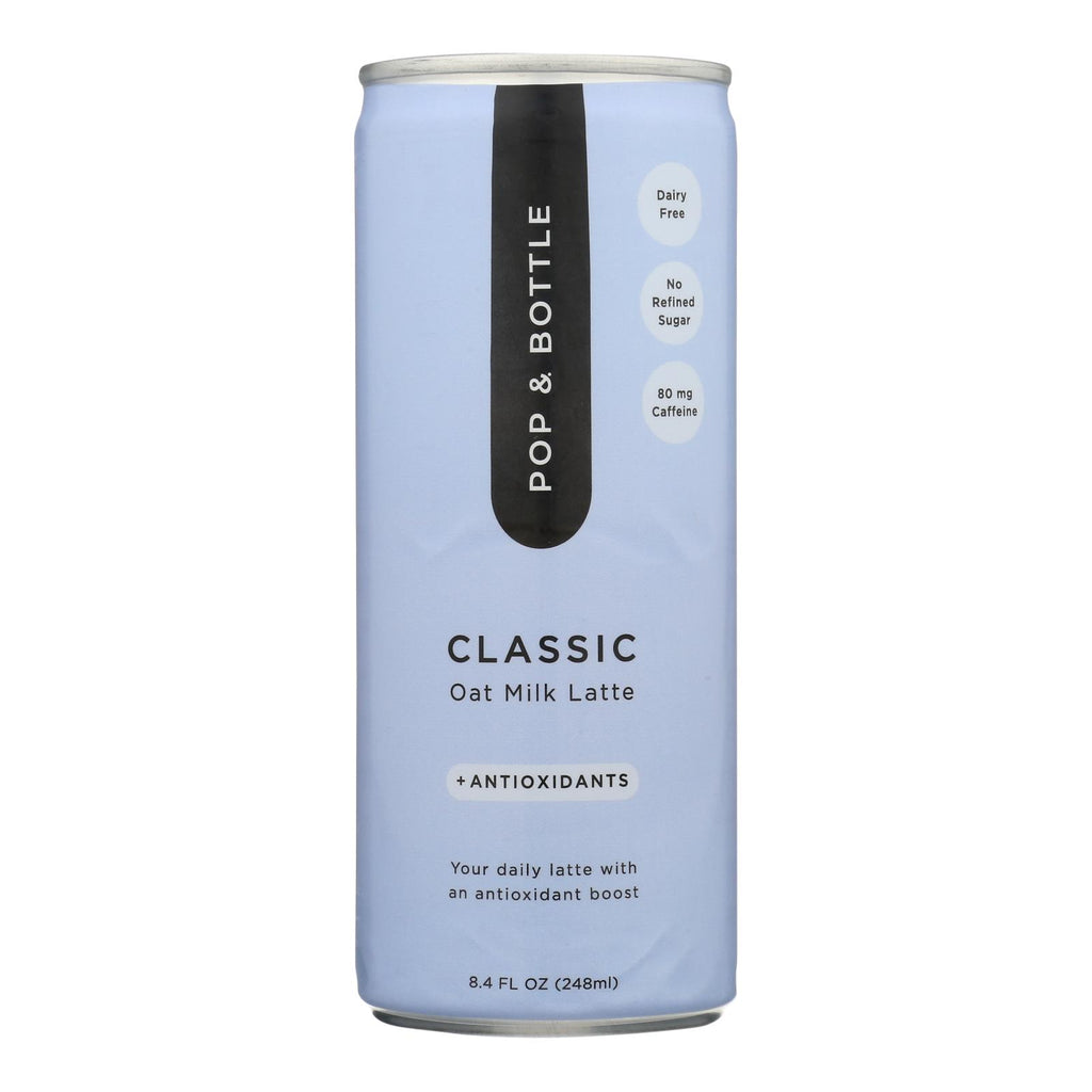 Pop & Bottle - Oat Milk Latte Classic - Case Of 12-8 Fz - Lakehouse Foods