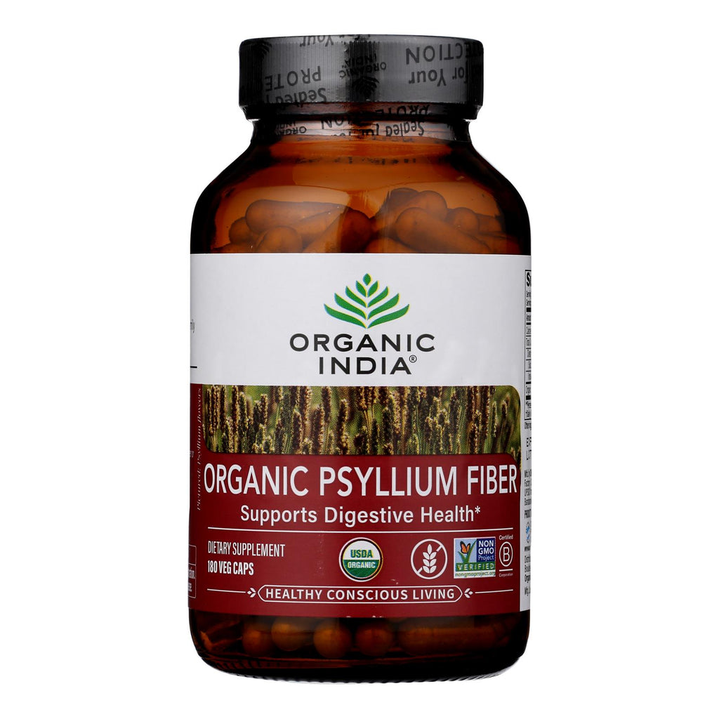 Organic India - Psyllium Organic Fiber - 1 Each -180 Vcap - Lakehouse Foods