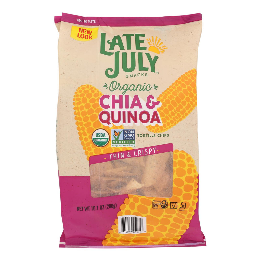 Late July Snacks - Tort Chip Chia Quinoa - Case Of 9-10.1 Oz - Lakehouse Foods
