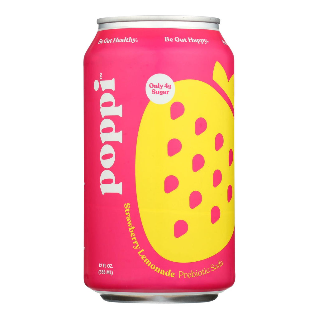 Poppi - Prebio Soda Strwbry Lemon - Case Of 12-12 Fz - Lakehouse Foods