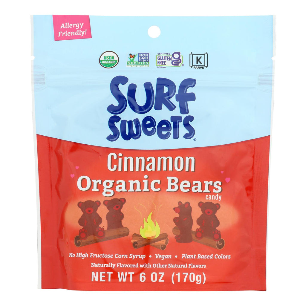 Surf Sweets - Candy Cinnamon Bears - Case Of 8-6 Oz - Lakehouse Foods