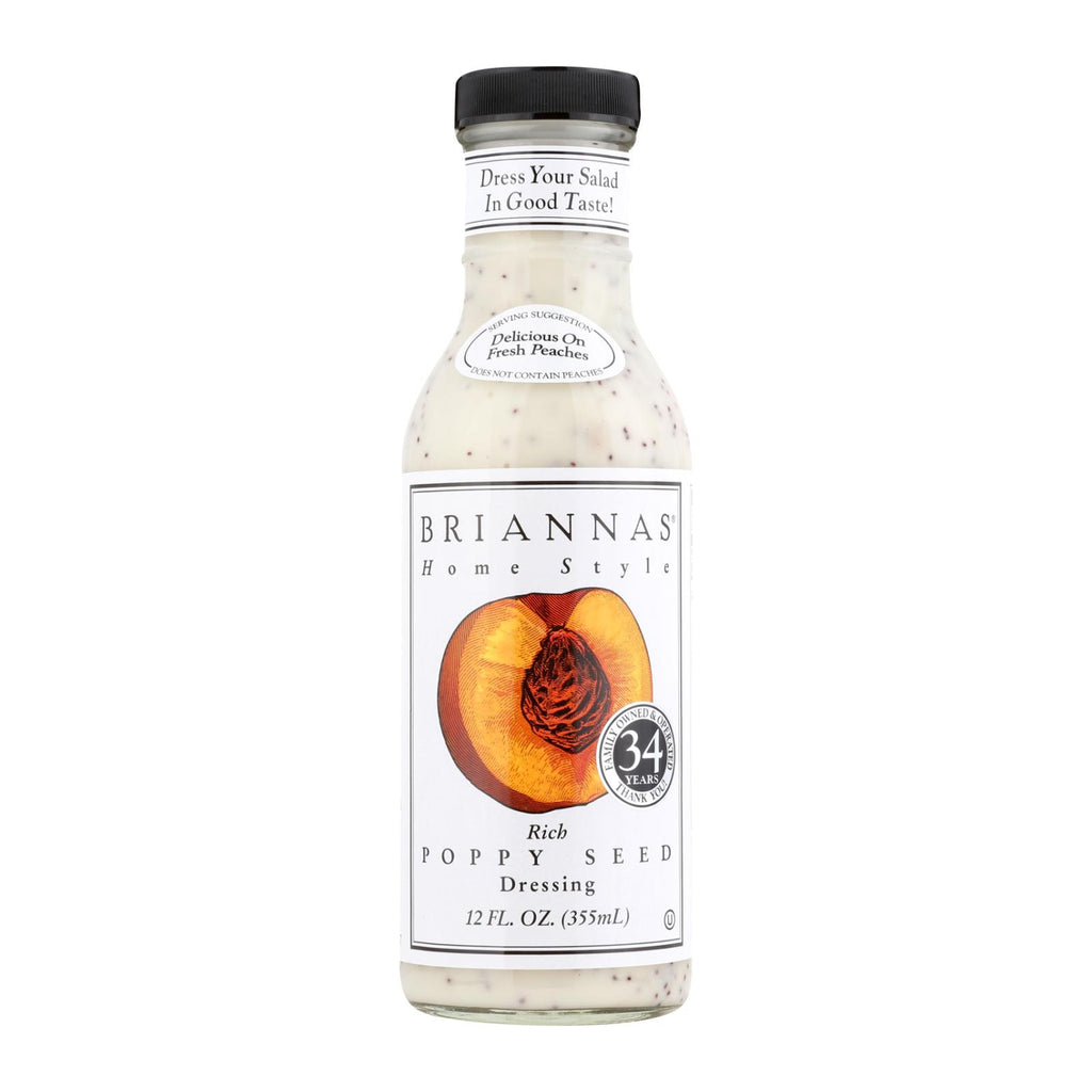 Brianna's - Salad Dressing - Poppy Seed - Case Of 6 - 12 Fl Oz. - Lakehouse Foods