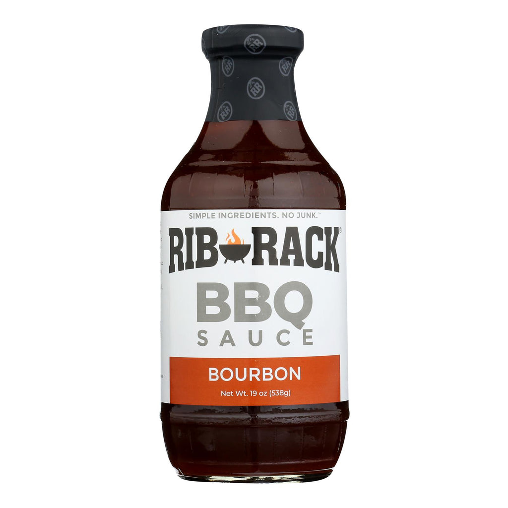 Rib Rack Bbq Sauce - Southern Bourbon - Case Of 6 - 19 Oz - Lakehouse Foods