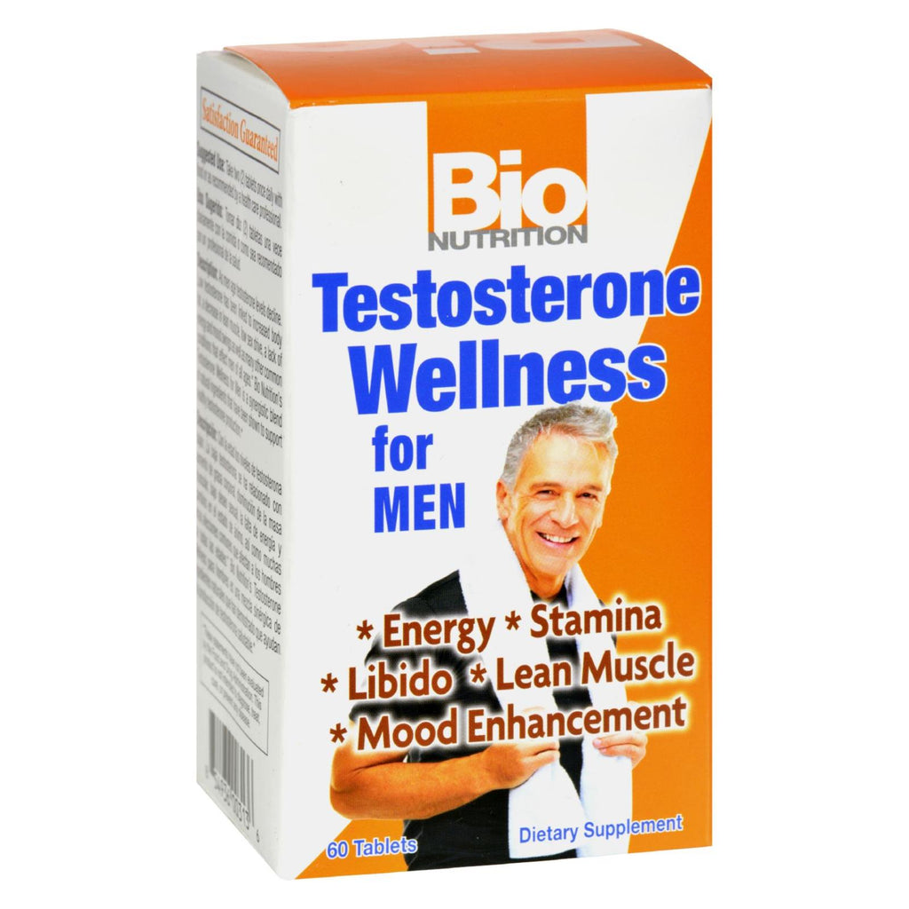 Bio Nutrition - Testosterone Wellness For Men - 60 Tablets - Lakehouse Foods