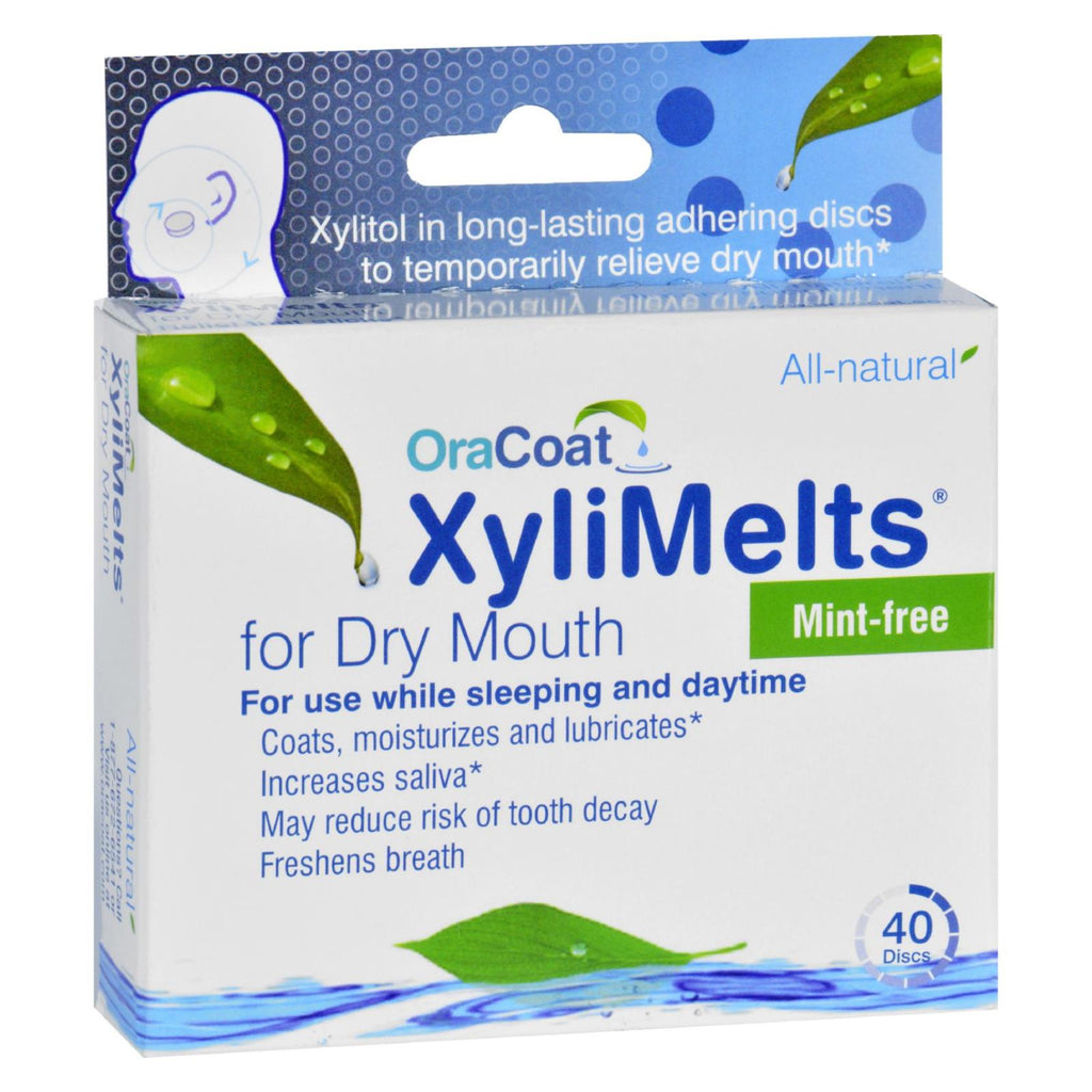 Oracoat - Xylimelts - Dry Mouth - Mint Free - 40 Count - Lakehouse Foods