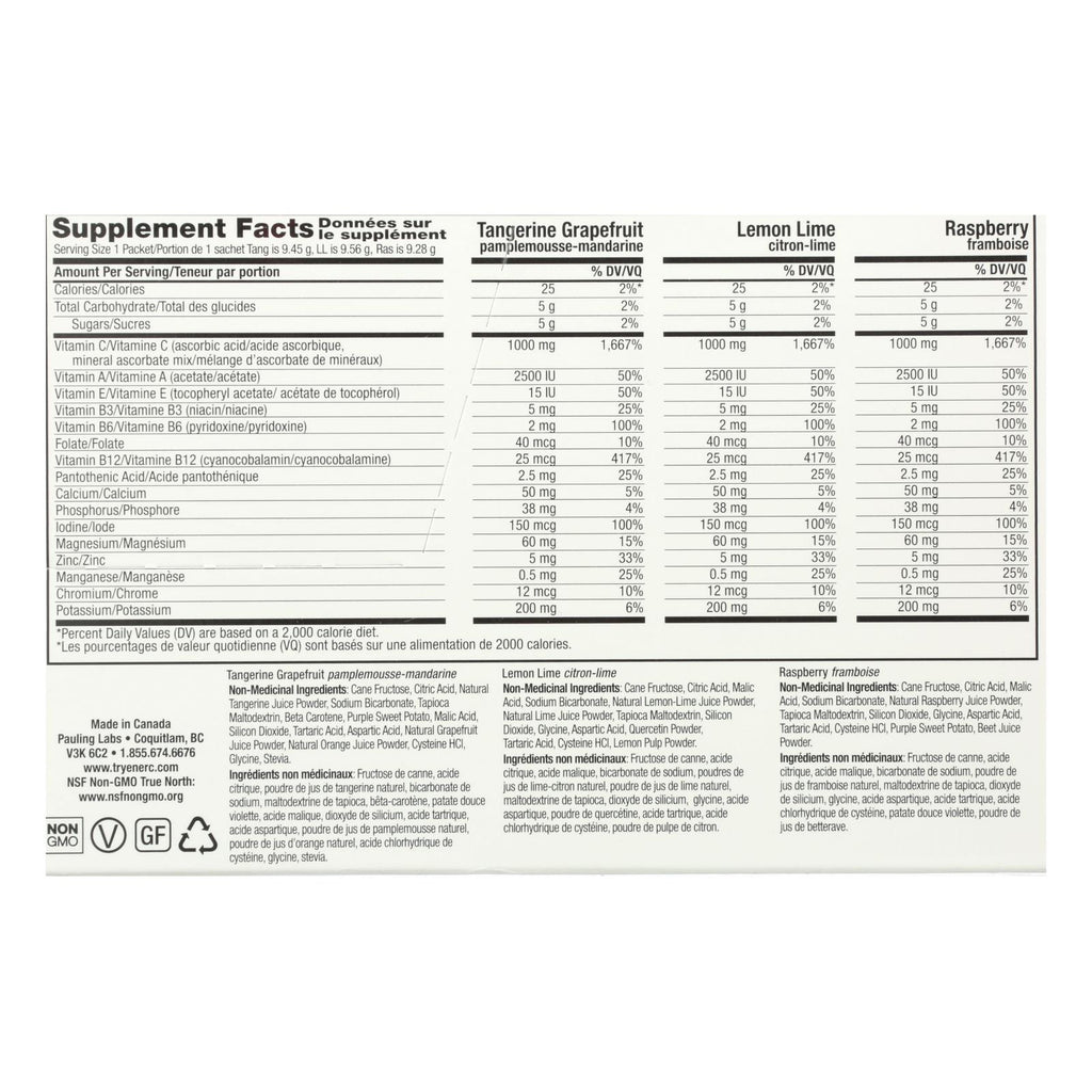 Ener-c - Variety Pack - 1000 Mg - 30 Packets - 1 Each - Lakehouse Foods
