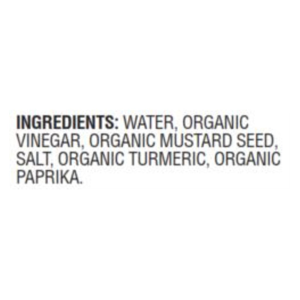 Woodstock Organic Yellow Mustard - Case Of 12 - 8 Oz - Lakehouse Foods