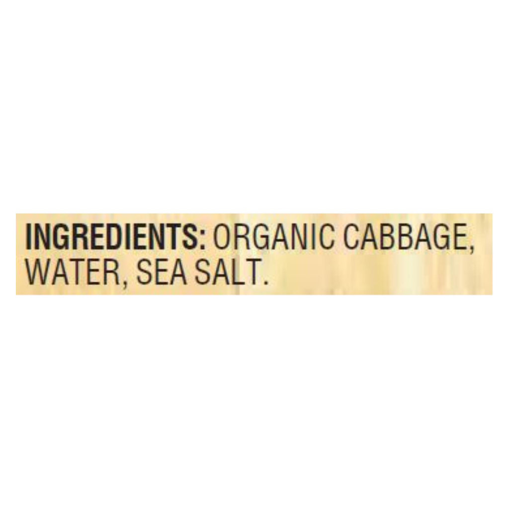 Woodstock Organic Sauerkraut - Case Of 12 - 16 Oz - Lakehouse Foods
