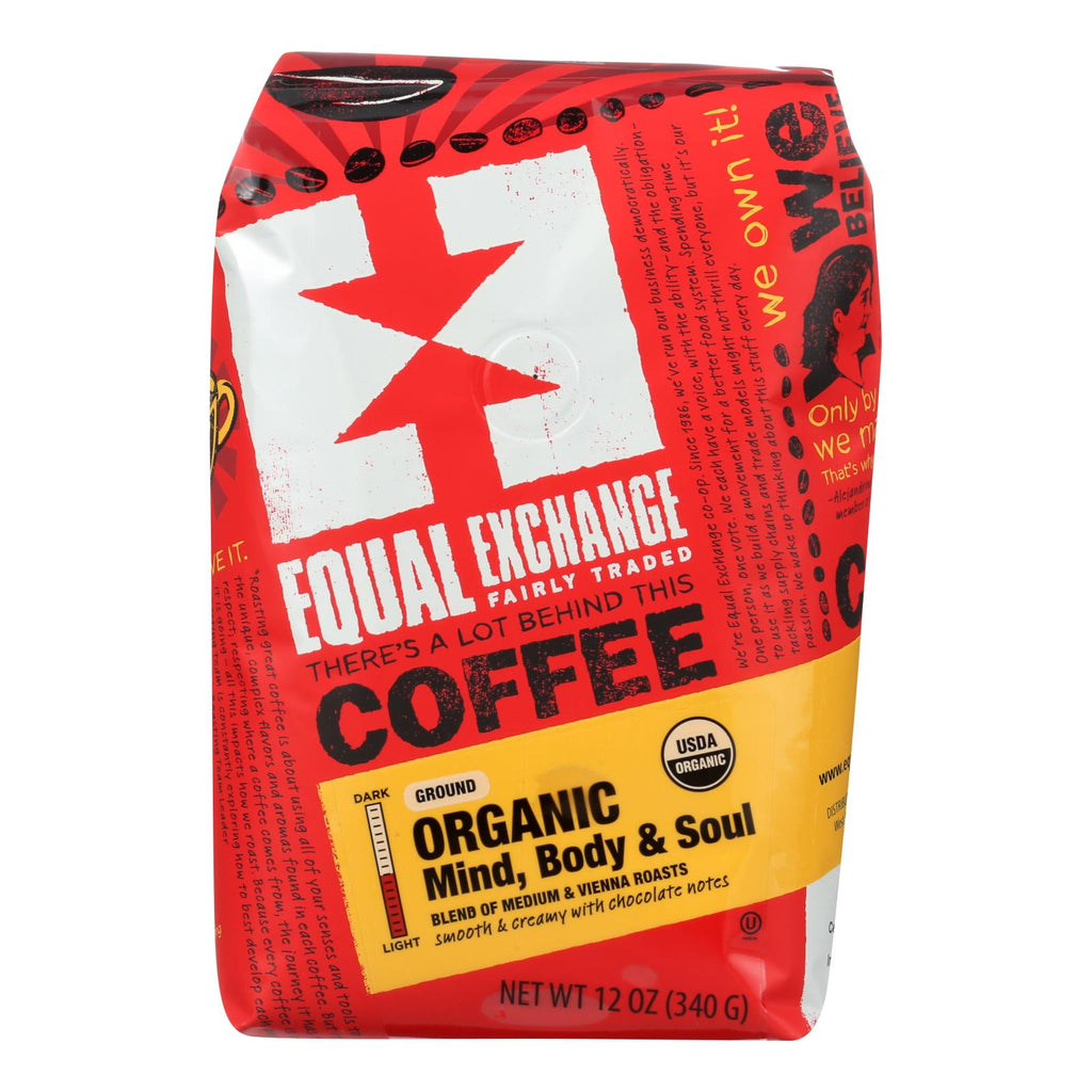 Equal Exchange Organic Drip Coffee - Mind Body And Soul - Case Of 6 - 12 Oz. - Lakehouse Foods