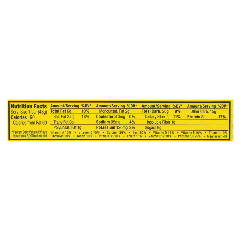 Clif Bar Luna Bar - Organic Lemon Zest - Case Of 15 - 1.69 Oz - Lakehouse Foods