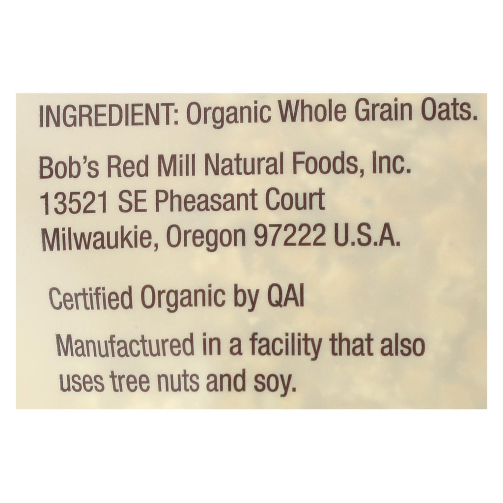 Bob's Red Mill - Organic Quick Cooking Rolled Oats - Gluten Free - Case Of 4-28 Oz - Lakehouse Foods