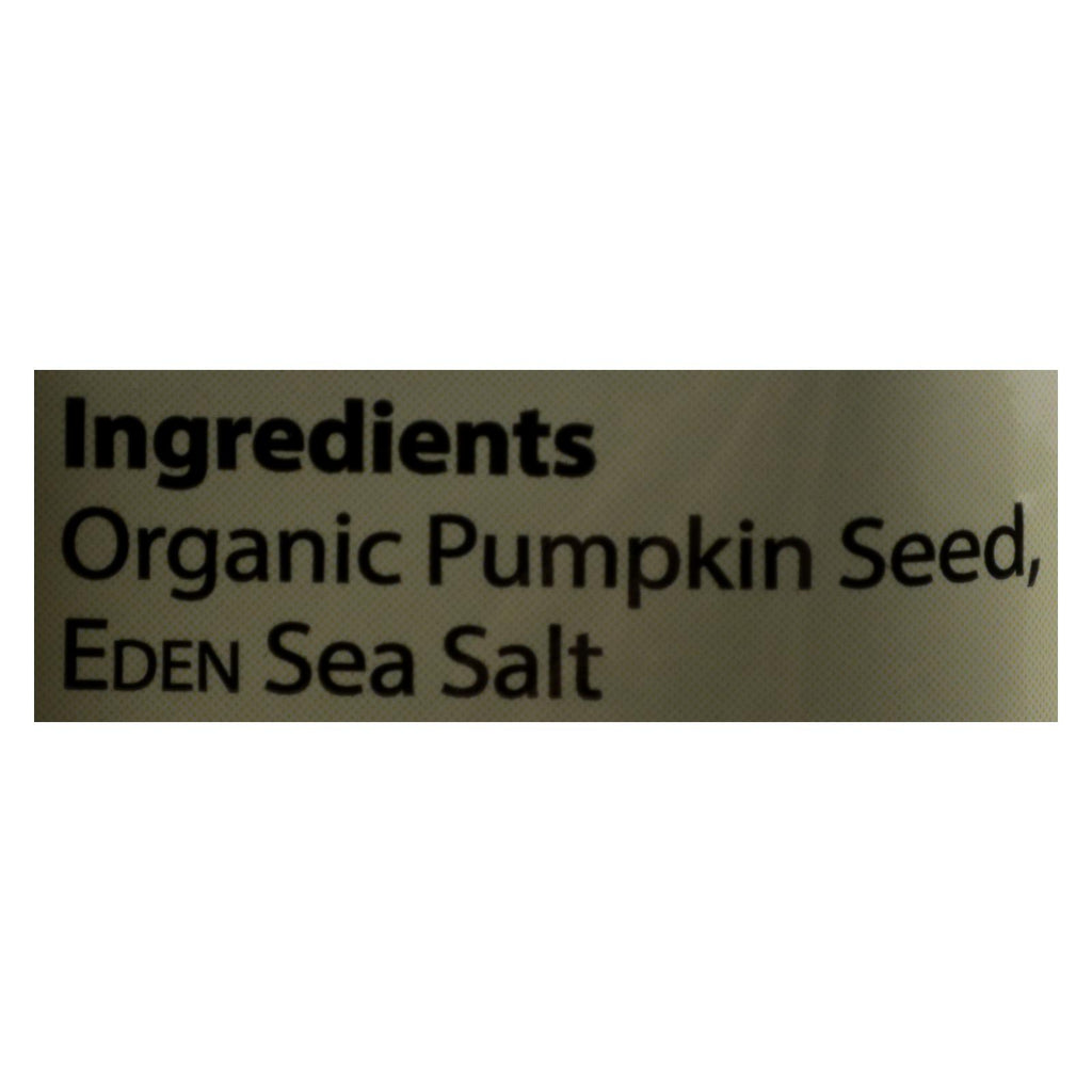 Eden Foods Organic Pocket Snacks - Pumpkin Seeds - Dry Roasted And Salted - 1 Oz - Case Of 12 - Lakehouse Foods