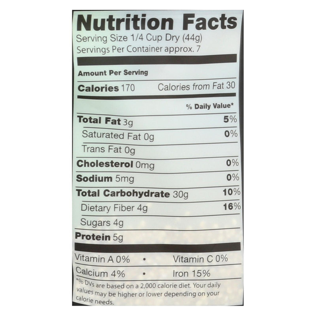 Truroots Organic Quinoa - Whole Grain - Case Of 6 - 12 Oz. - Lakehouse Foods