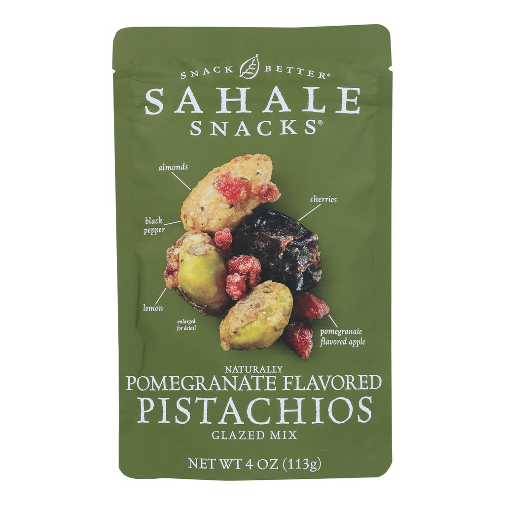 Sahale Snacks Premium Blend Pistachio - Pomegranate - Case Of 6 - 4 Oz. - Lakehouse Foods