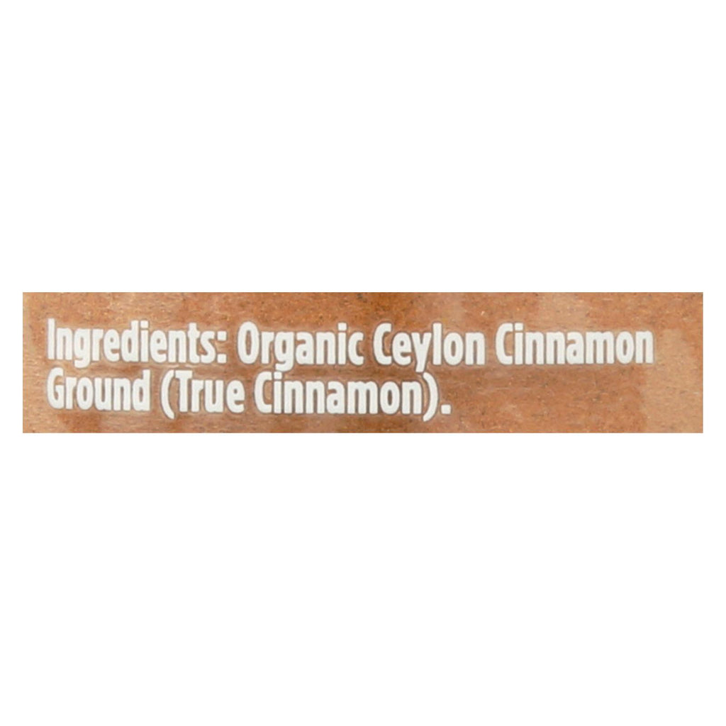 Spicely Organics - Organic Cinnamon Ceylon - Grnd - Case Of 3 - 1.4 Oz. - Lakehouse Foods
