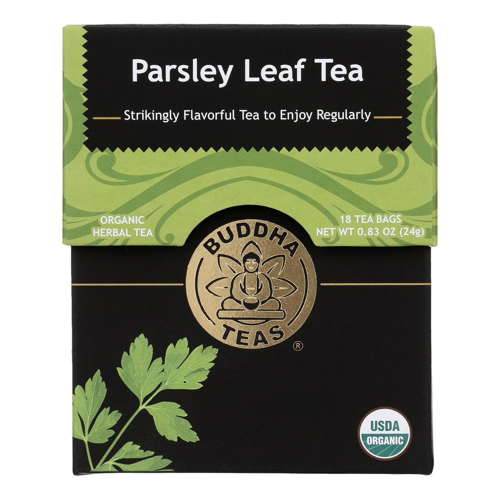 Buddha Teas - Organic Tea - Parsley Leaf - Case Of 6 - 18 Count - Lakehouse Foods