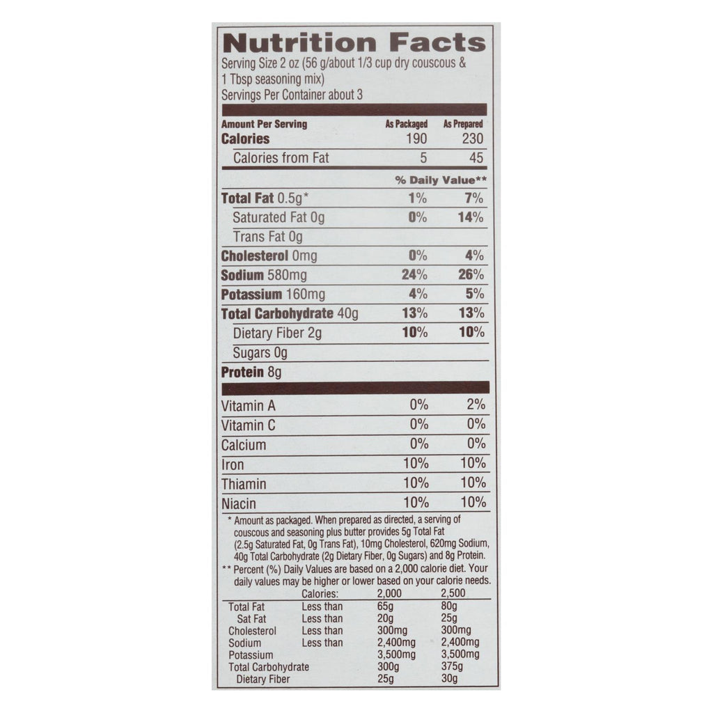 Near East Couscous Mix - Wild Mushroom And Herb - Case Of 12 - 5.4 Oz. - Lakehouse Foods