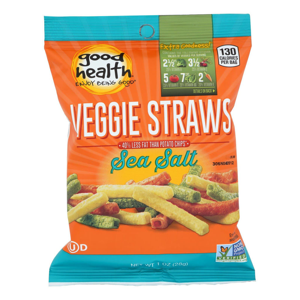 Good Health Veggie Straws - Sea Salt - Case Of 24 - 1 Oz. - Lakehouse Foods