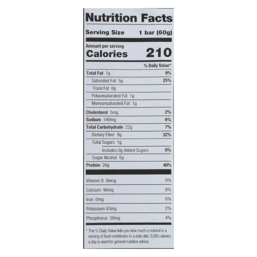 One Birthday Cake Flavored Protein Bar  - Case Of 12 - 60 Grm - Lakehouse Foods