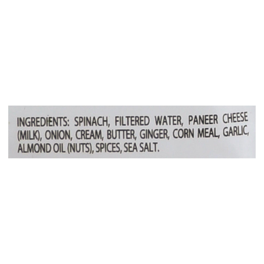 Jyoti Cuisine India Saag Paneer - Case Of 6 - 10 Oz. - Lakehouse Foods