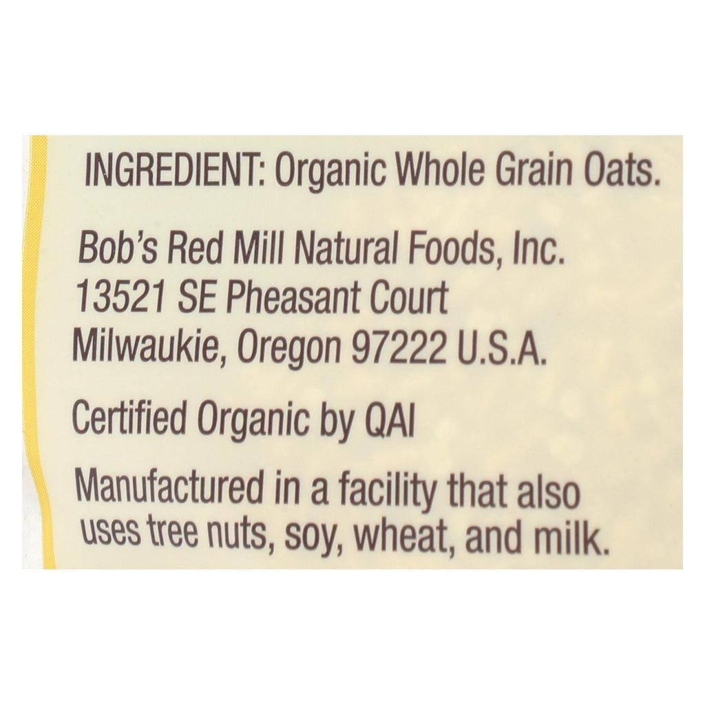 Bob's Red Mill - Oats - Organic Steel Cut Oats - Case Of 4 - 24 Oz. - Lakehouse Foods