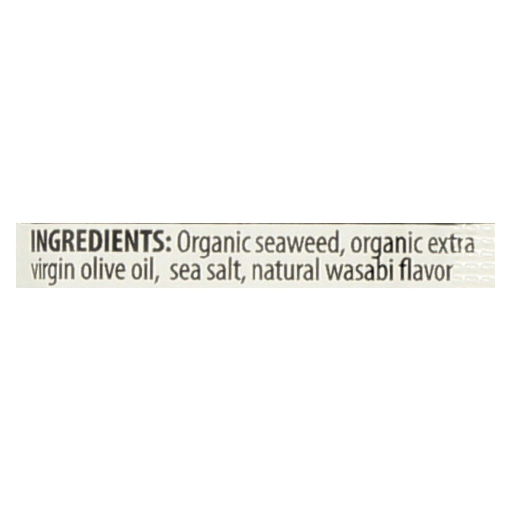 Seasnax Premium Roasted Seaweed Snacks - Wasabi - Case Of 24 - 0.18 Oz. - Lakehouse Foods