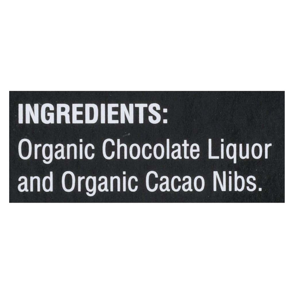 Pascha - Bar Dark Chocolate  100% Nibs - Case Of 10 - 2.82 Oz - Lakehouse Foods