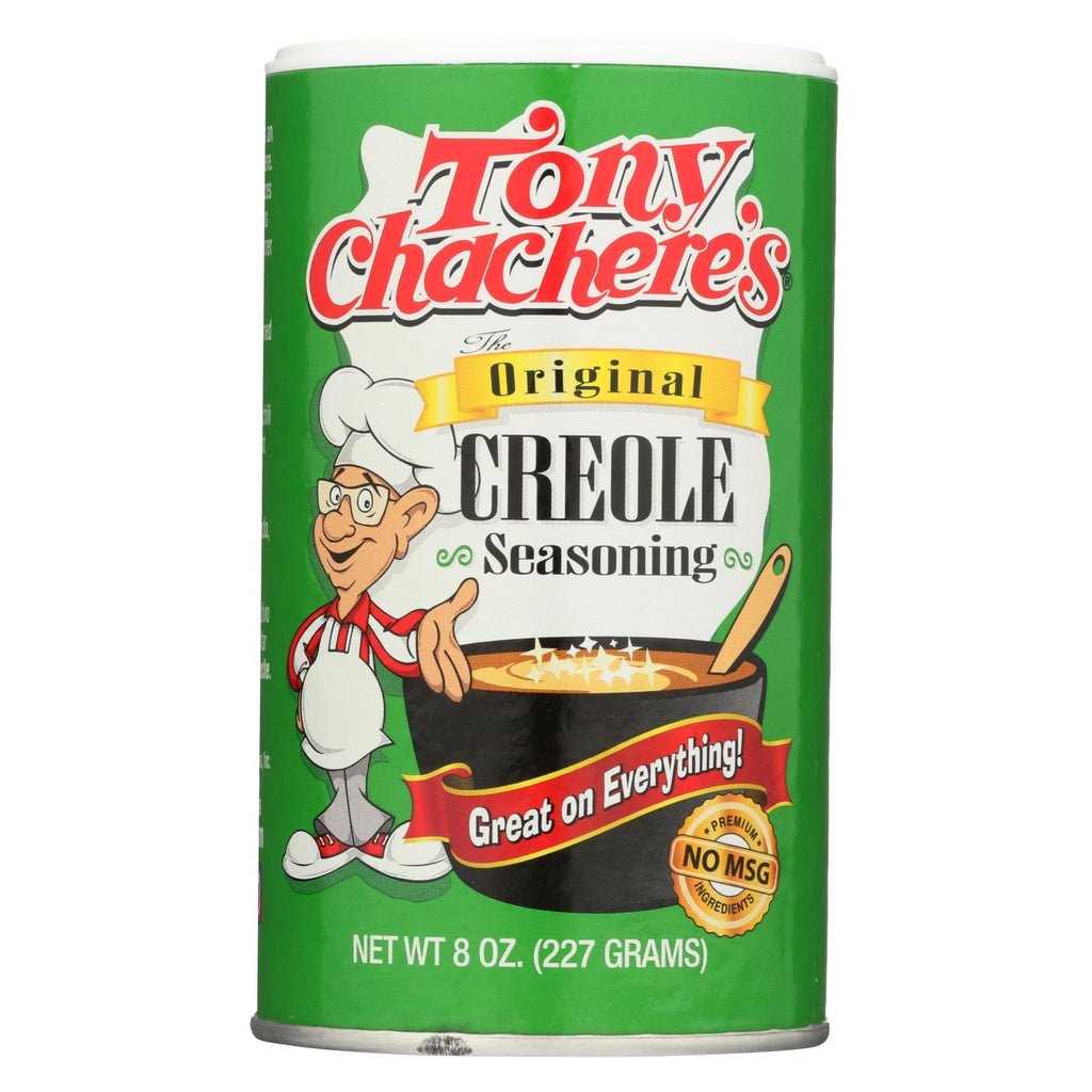 Tony Chachere's Seasoning - Creole - Case Of 6 - 8 Oz - Lakehouse Foods