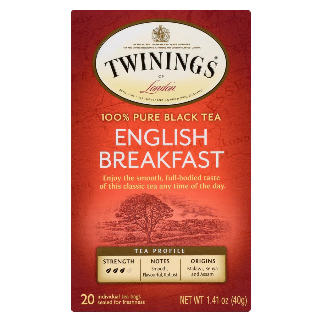 Twinings Tea English Breakfast Tea - Black Tea - Case Of 6 - 20 Bags - Lakehouse Foods