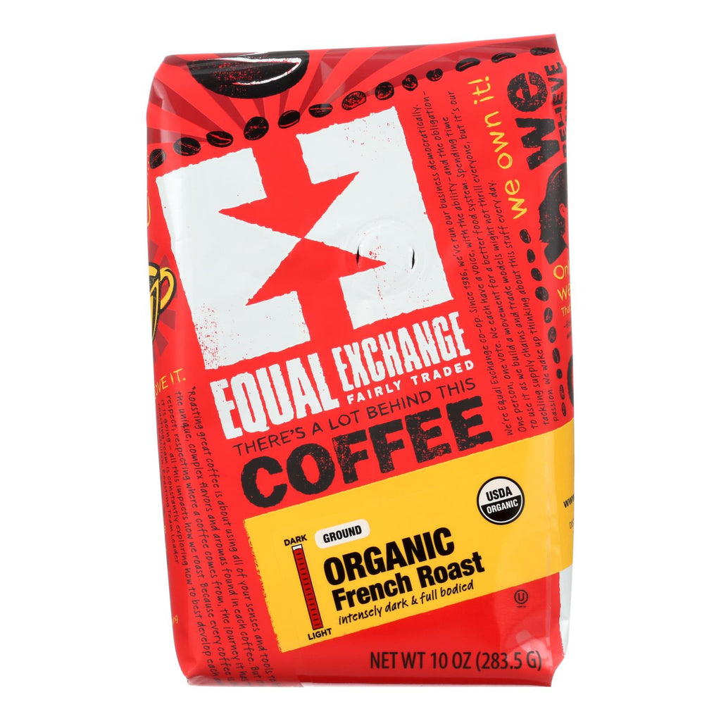 Equal Exchange Organic Drip Coffee - French Roast - Case Of 6 - 10 Oz. - Lakehouse Foods