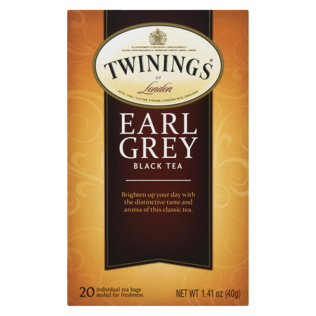 Twinings Tea Earl Grey Tea - Black Tea - Case Of 6 - 20 Bags - Lakehouse Foods