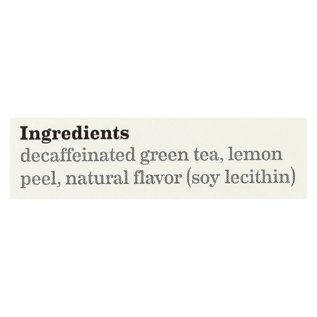 Bigelow Tea Decaffeinated Tea - Green Tea With Lemon - Case Of 6 - 20 Bag - Lakehouse Foods