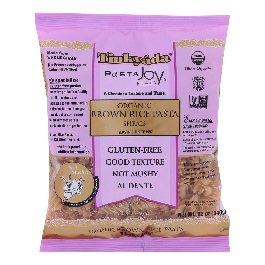 Tinkyada Brown Rice Pasta - Spiral - Case Of 12 - 12 Oz - Lakehouse Foods