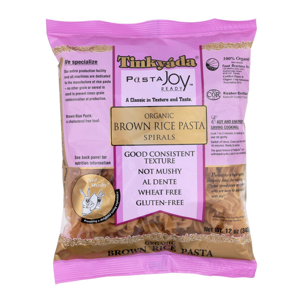 Tinkyada Brown Rice Pasta - Spiral - Case Of 12 - 12 Oz - Lakehouse Foods