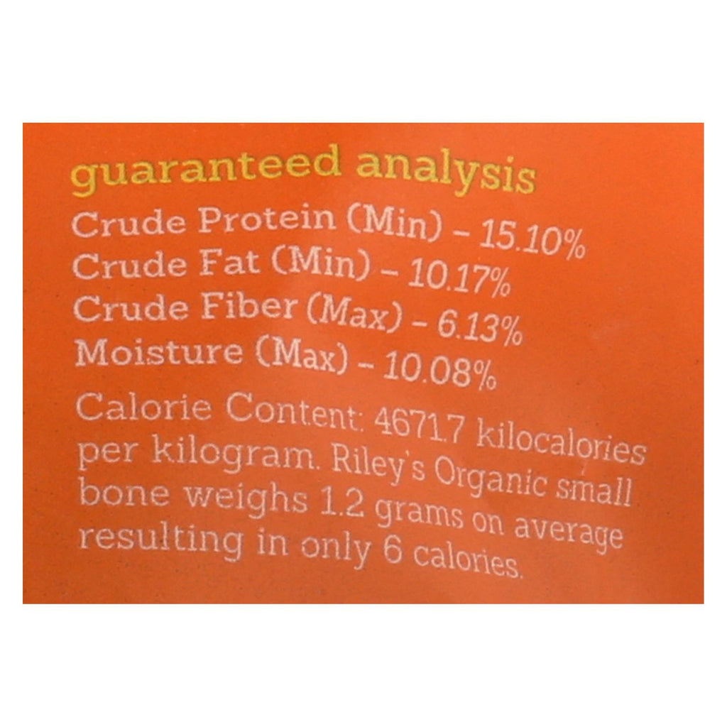 Riley's Organics Organic Dog Treats, Sweet Potato Recipe, Small  - Case Of 6 - 5 Oz - Lakehouse Foods