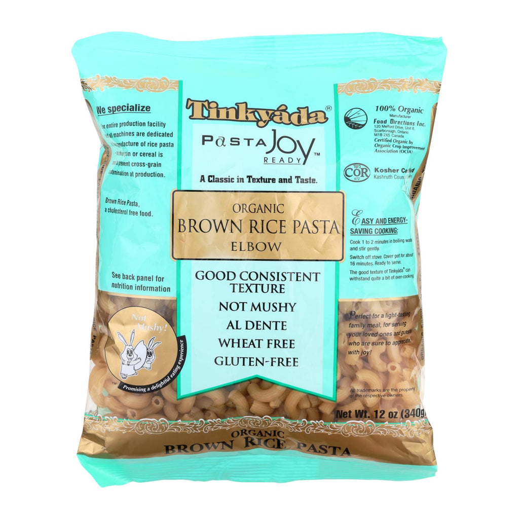 Tinkyada Organic Brown Rice Pasta - Elbows - Case Of 12 - 12 Oz - Lakehouse Foods