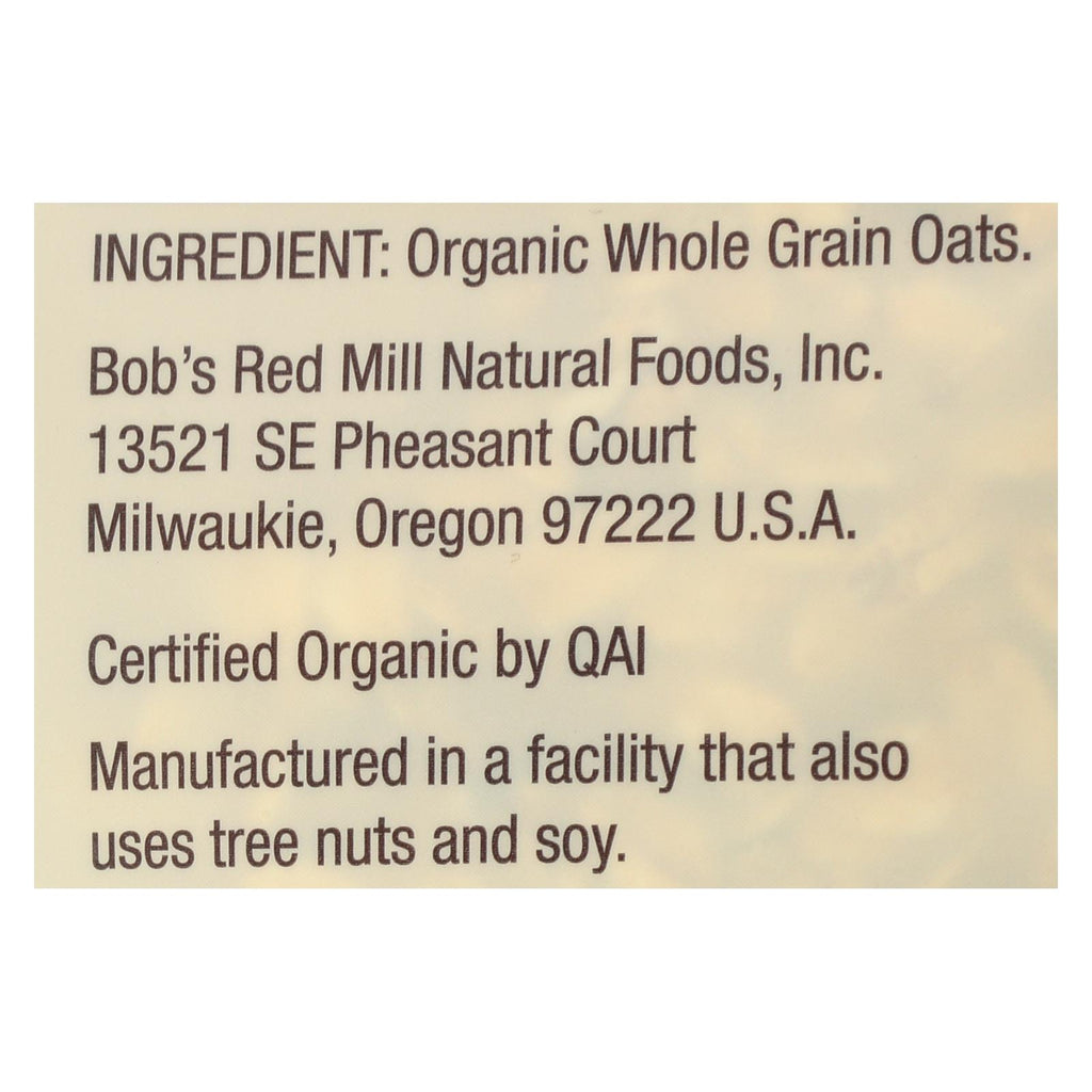 Bob's Red Mill - Organic Thick Rolled Oats - Gluten Free - Case Of 4-32 Oz - Lakehouse Foods