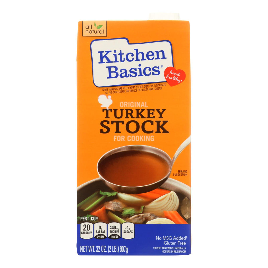 Kitchen Basics Turkey Stock - Case Of 12 - 32 Fl Oz. - Lakehouse Foods