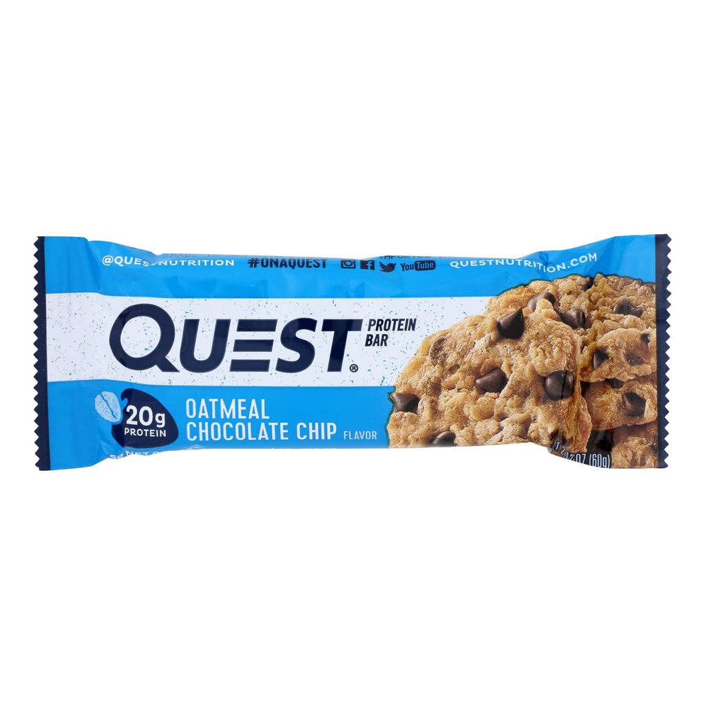 Quest - Bar Oatmeal Chocolate Chips - Case Of 12 - 2.12 Oz - Lakehouse Foods