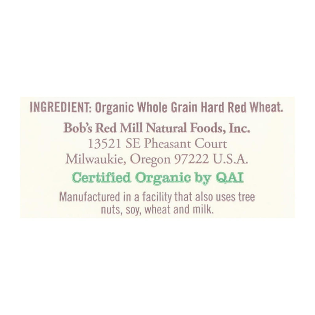 Bob's Red Mill - Organic Whole Wheat Flour - 5 Lb - Case Of 4 - Lakehouse Foods