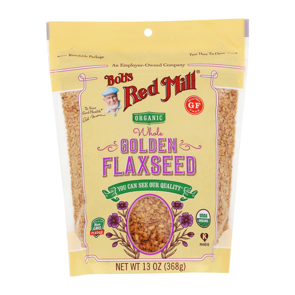 Bob's Red Mill - Flaxseeds Golden - Case Of 4-13 Oz - Lakehouse Foods