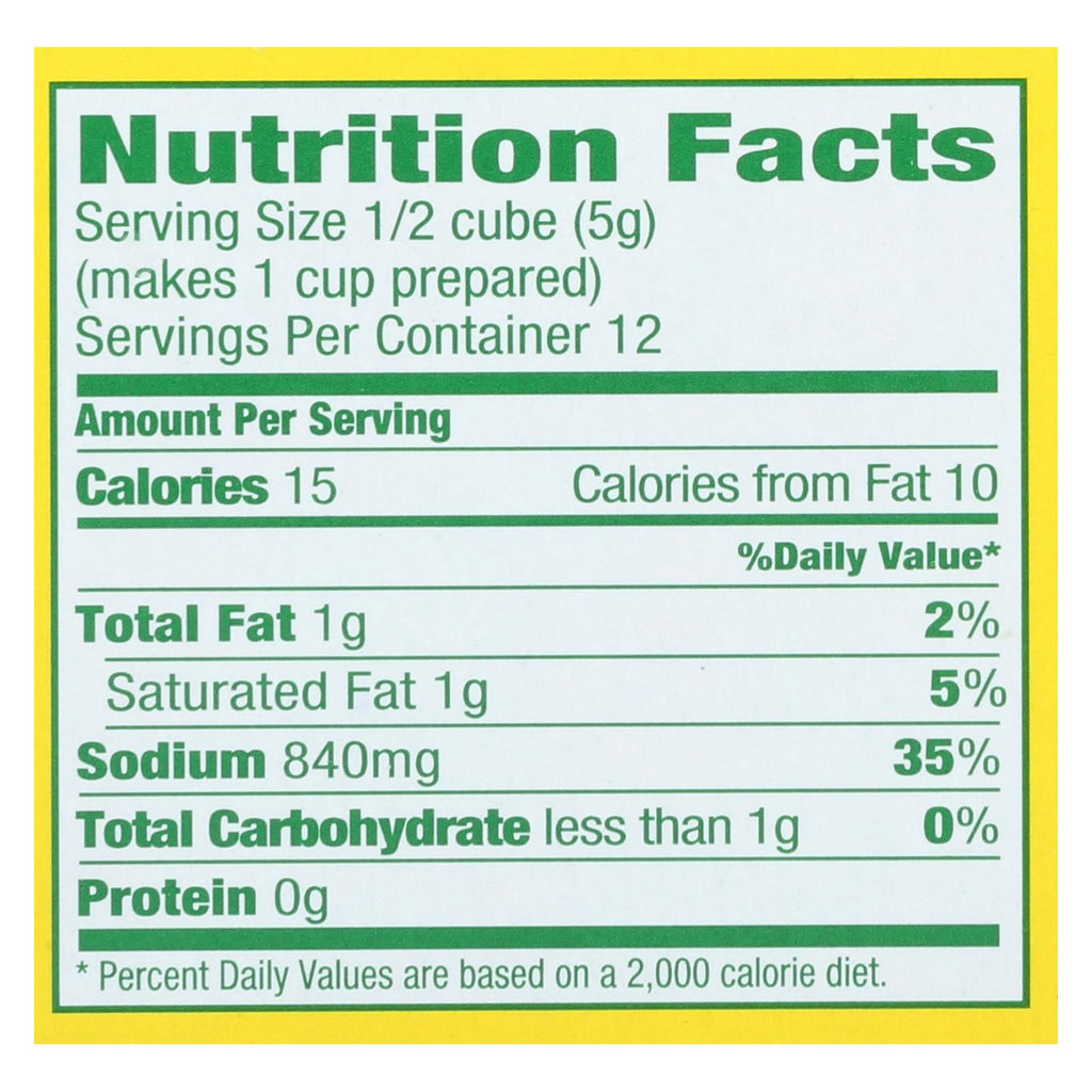 Knorr Bouillon Cubes - Vegetable - Extra Large - 2.13 Oz - Case Of 24 - Lakehouse Foods