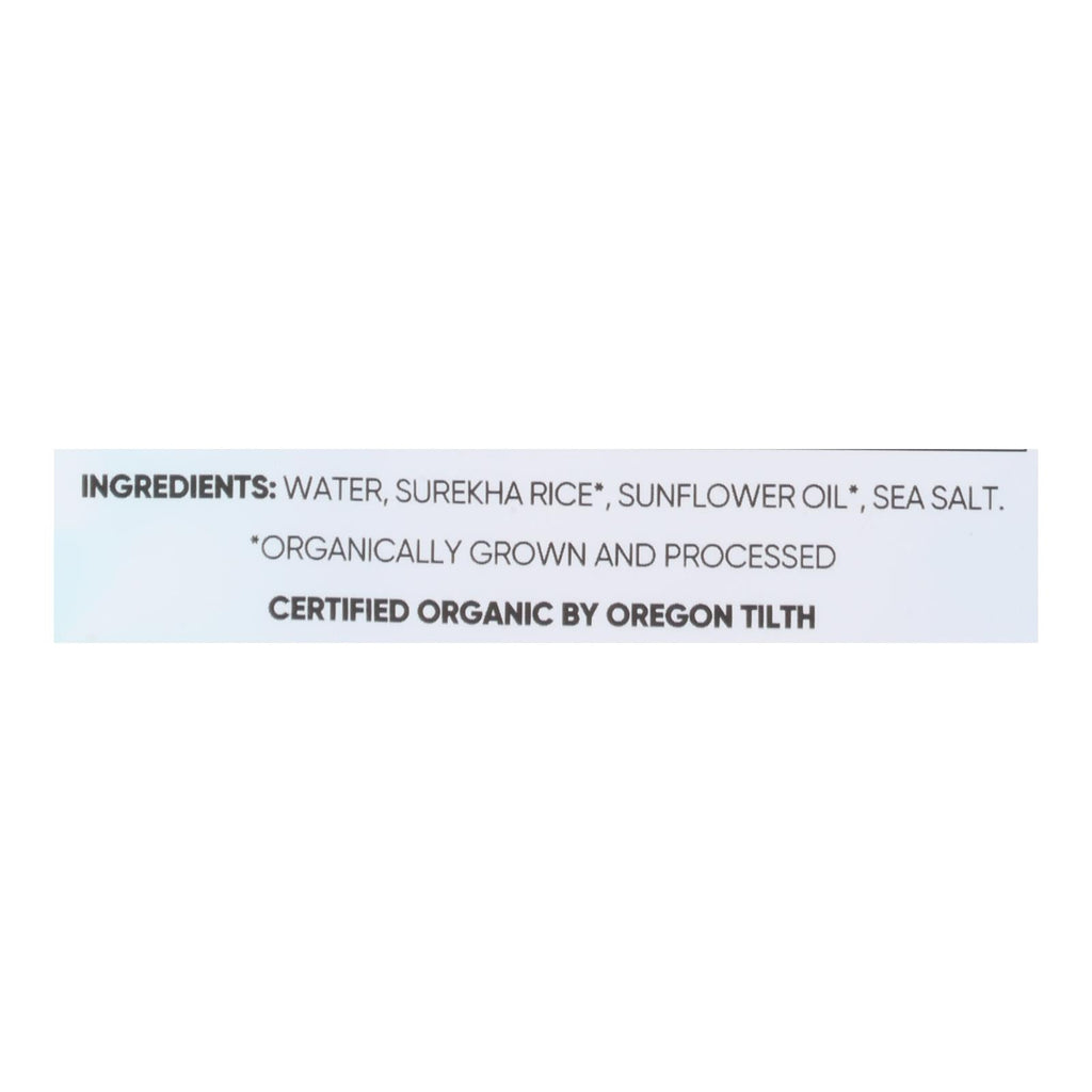 Maya Kaimal - Rice Surekha Plain - Case Of 6 - 8.5 Oz - Lakehouse Foods