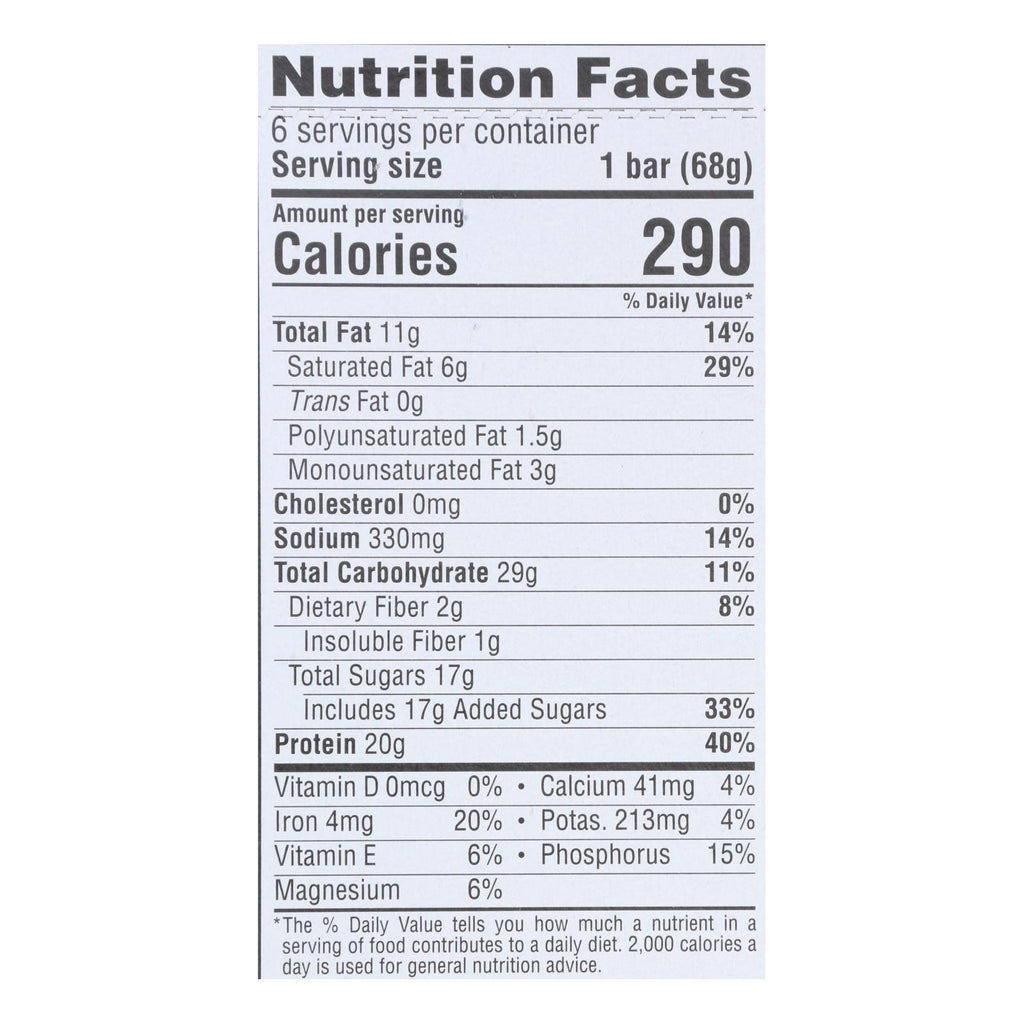Clif Bar Builder's Protein - Case Of 6 - 6-2.4 Oz - Lakehouse Foods
