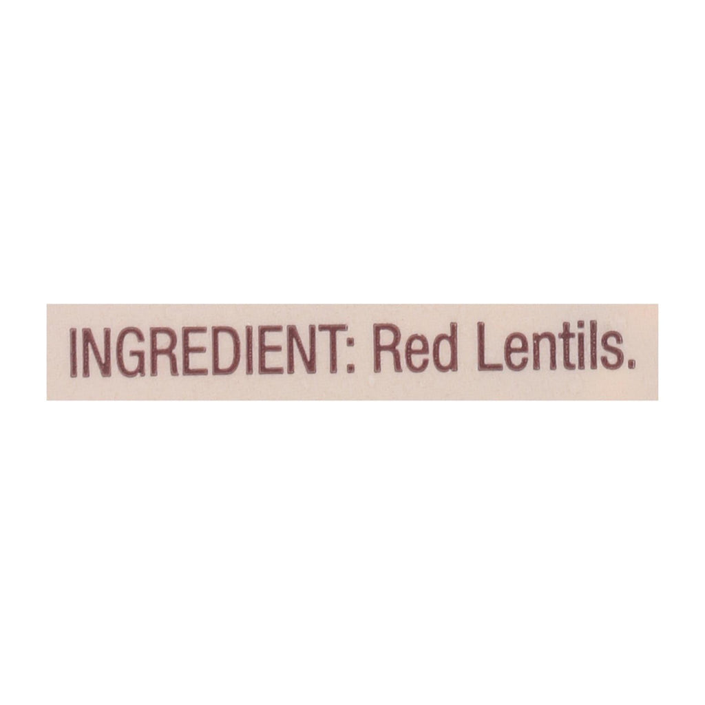 Bob's Red Mill - Beans Red Lentils - Case Of 4-27 Oz - Lakehouse Foods