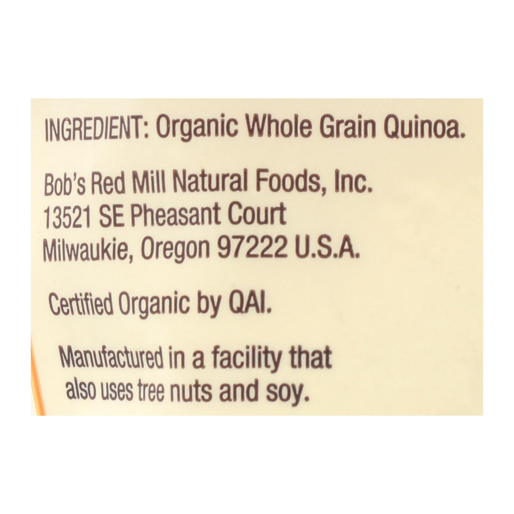 Bob's Red Mill Organic Whole Grain - Case Of 4 - 18 Oz - Lakehouse Foods