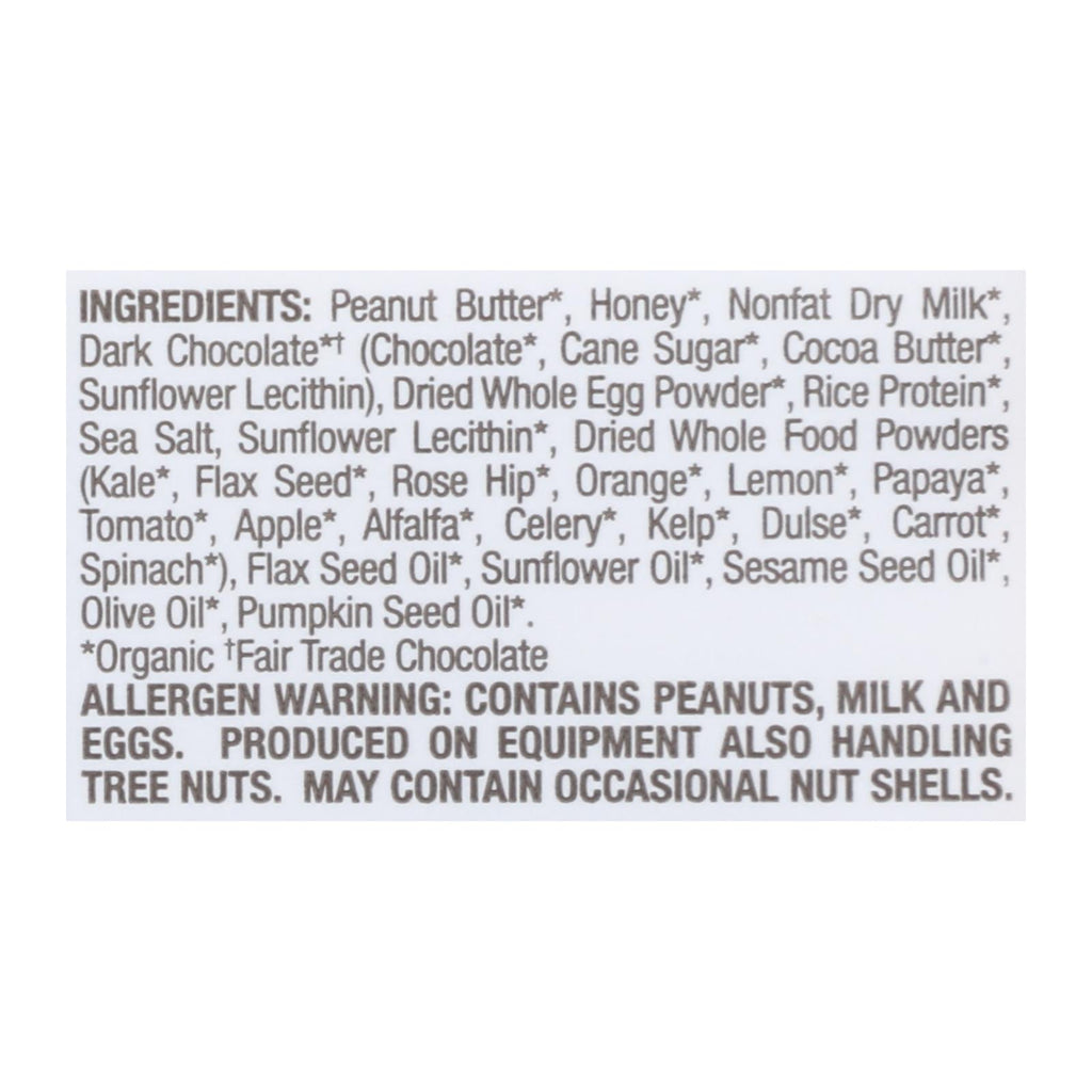 Perfect Bar Dark Chocolate Chip Peanut Butter Perfect Bar  - Case Of 8 - 2.3 Oz - Lakehouse Foods