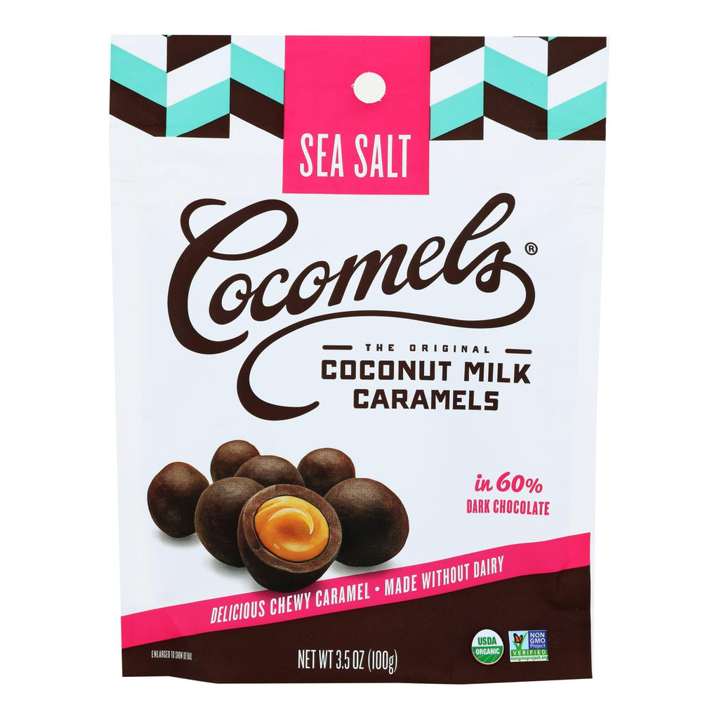 Cocomel - Carmel Bite - Organic - Sea Salt - Case Of 6 - 3.5 Oz - Lakehouse Foods