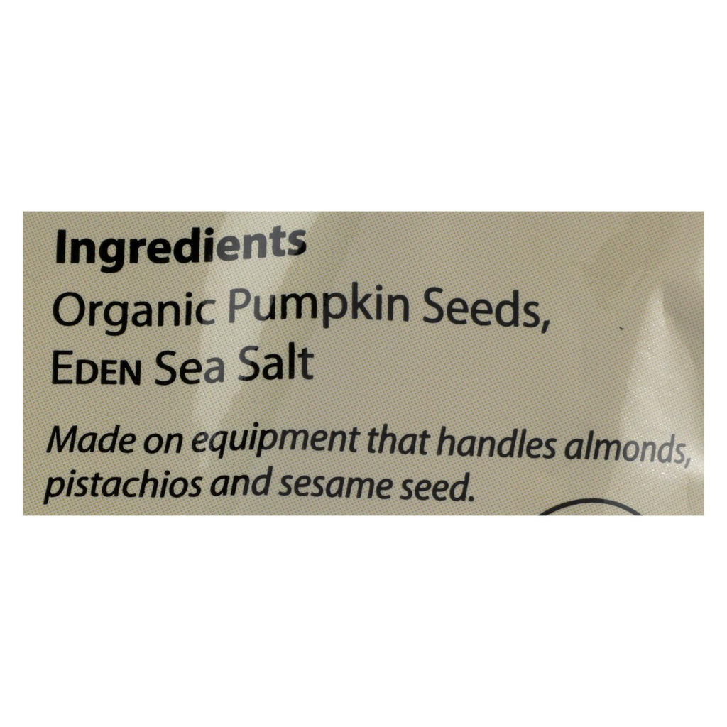 Eden Foods Organic Pumpkin Seeds - Dry Roasted - Case Of 15 - 4 Oz. - Lakehouse Foods